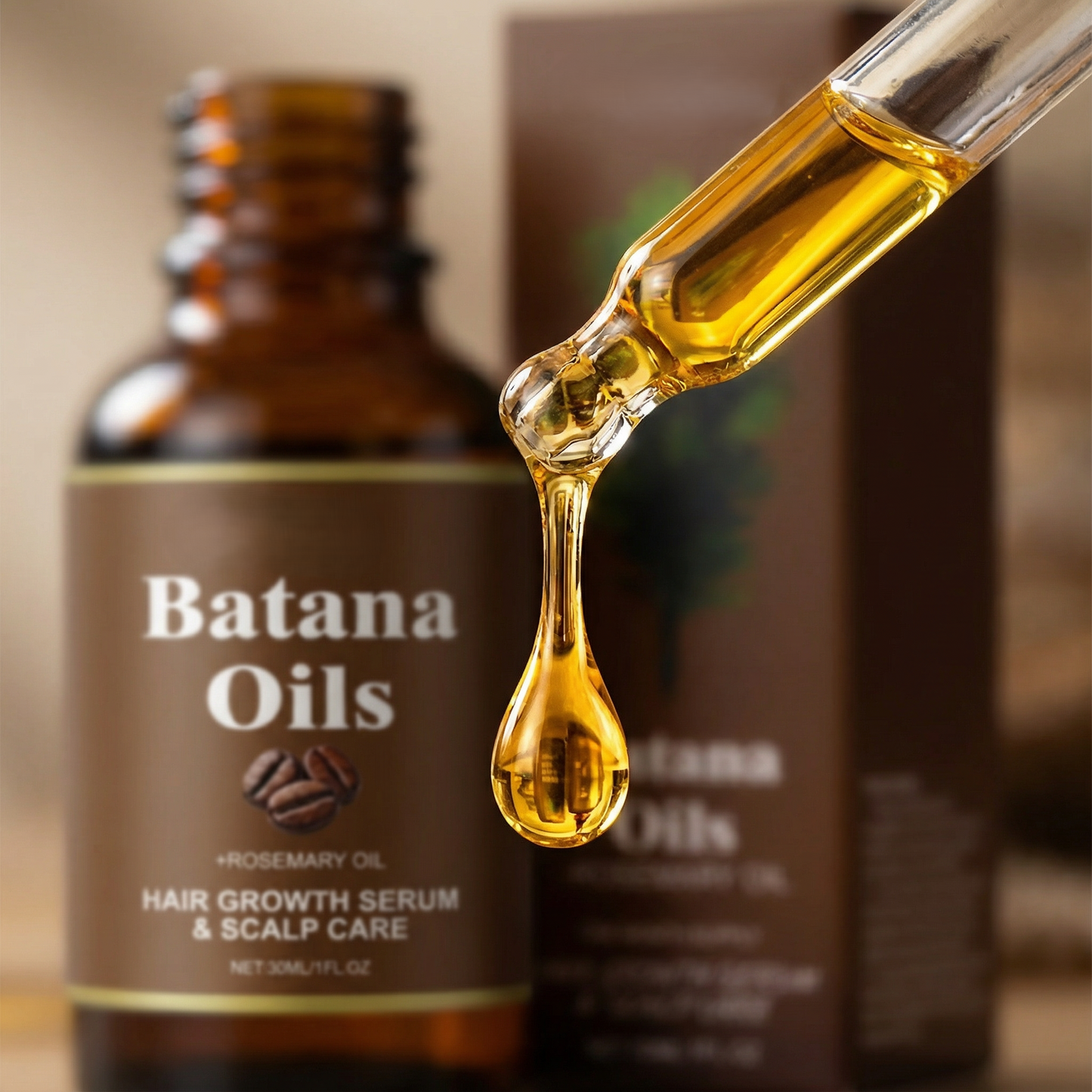 Élixir Densité & Pousse – Batana Sauvage + Romarin (Cure 1 Mois)