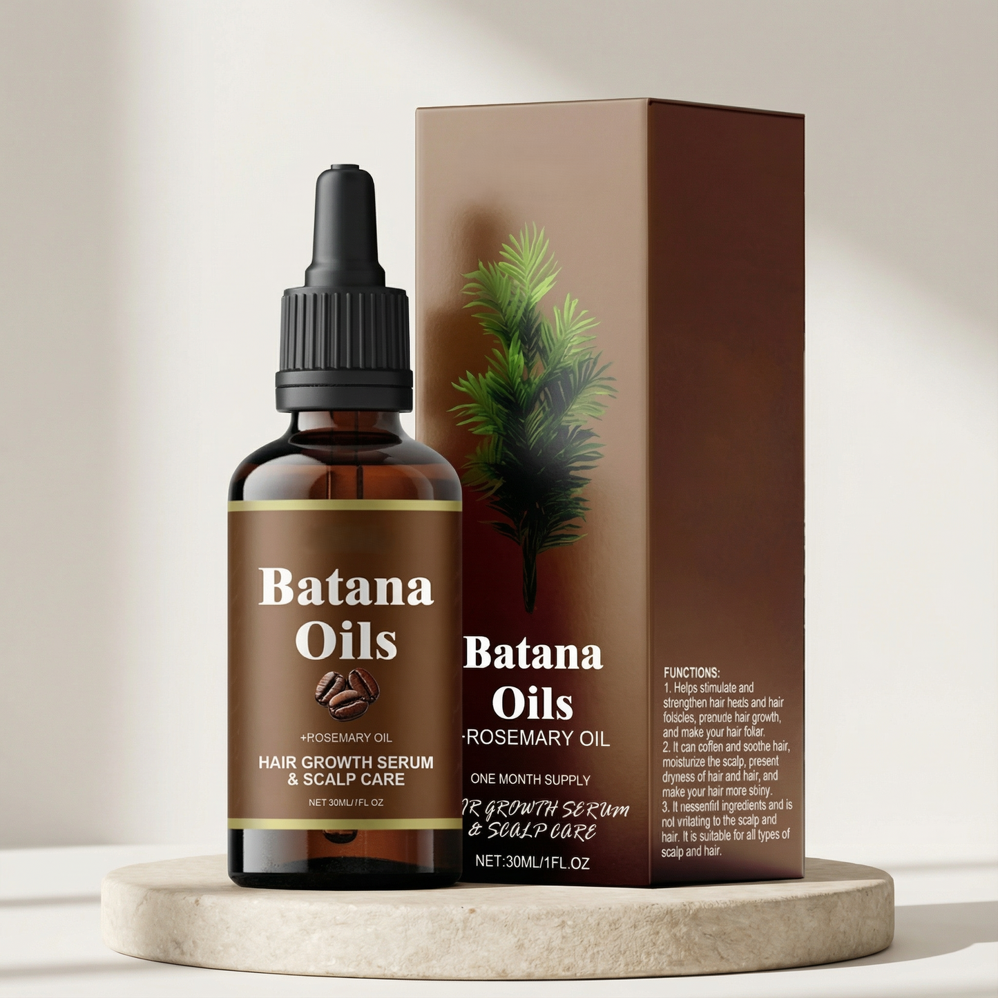 Élixir Densité & Pousse – Batana Sauvage + Romarin (Cure 1 Mois)